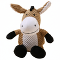Plush Donkey Dog Toy – Soft Textured Interactive Pet Toy