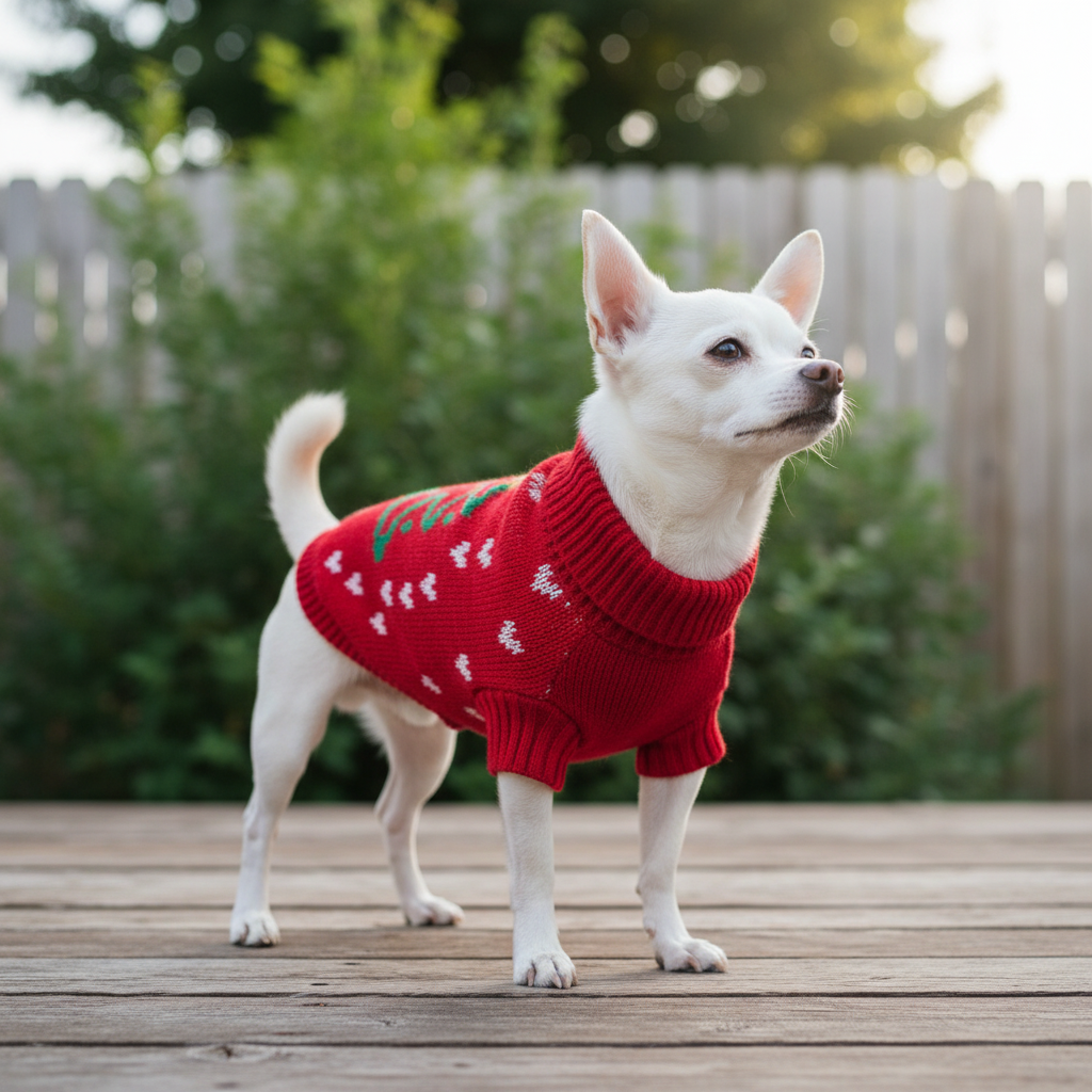 Christmas Knitted Dog Sweater – Festive Winter Pet Jumper (S–XL)