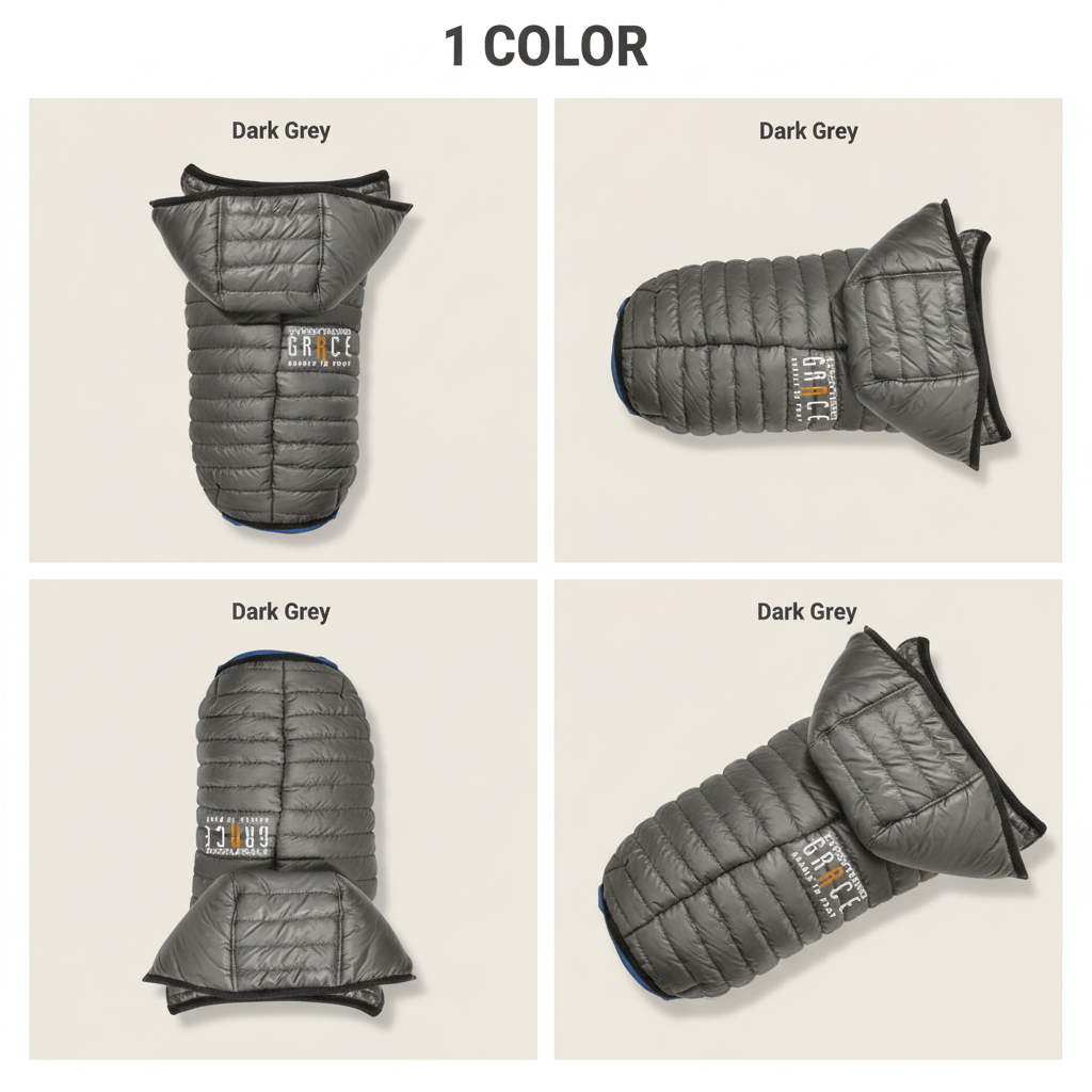 Padded Dog Winter Jacket with Hood – “Grace” Windproof Coat