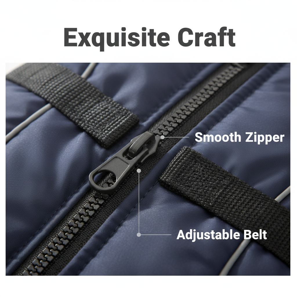 Color Block Padded Dog Jacket with Harness Ring – Winter Pet Coat (S–XL)