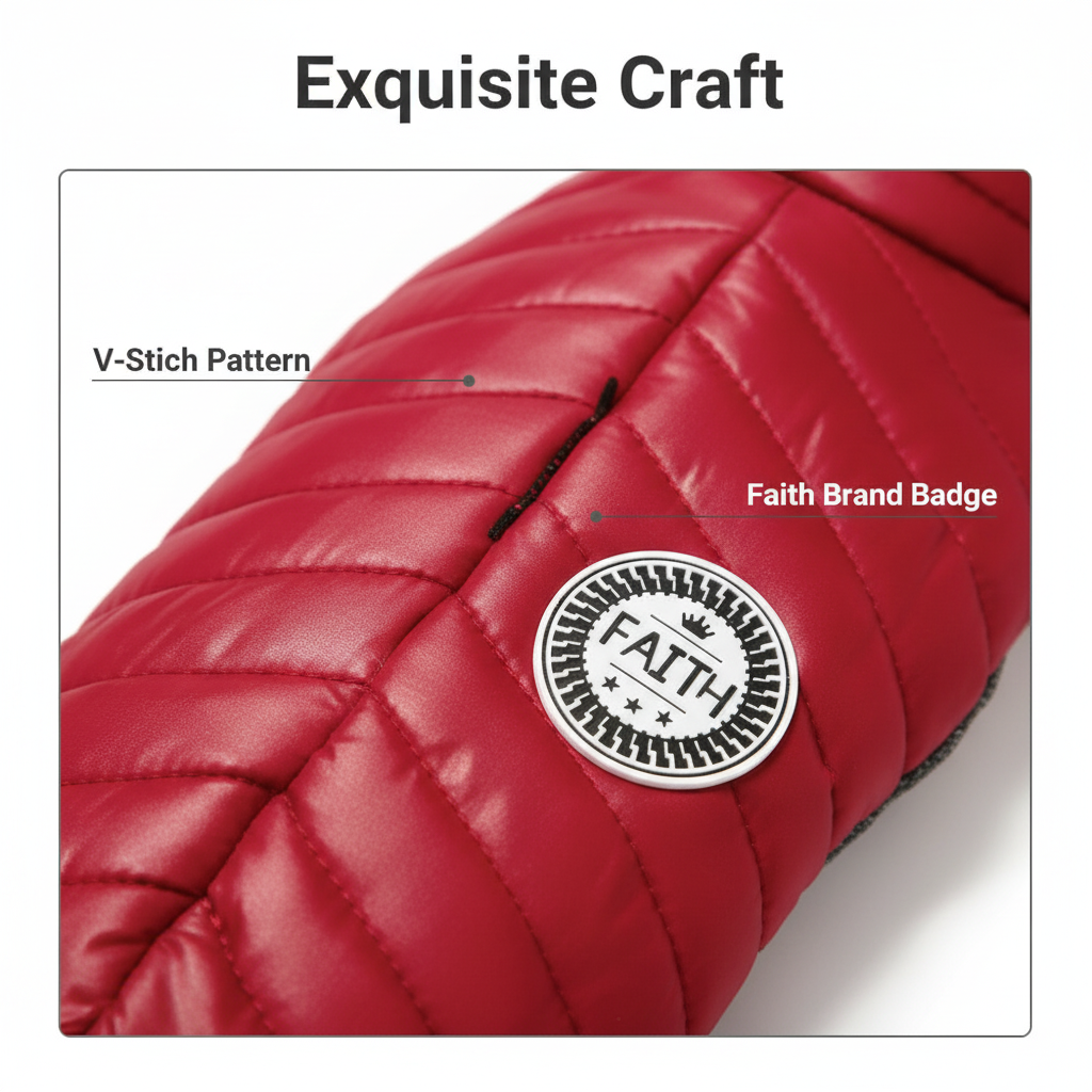 Padded Dog Winter Jacket – Windproof Pet Coat (S–XL)