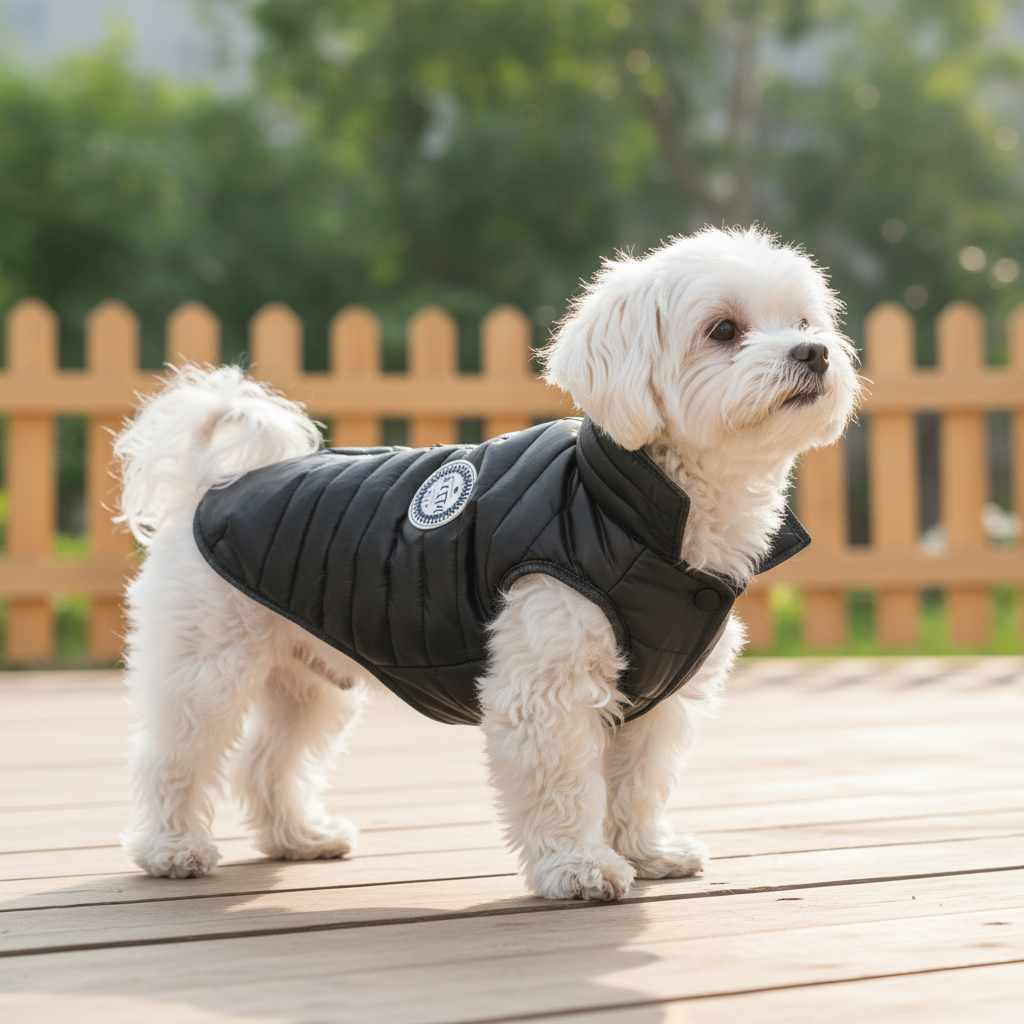 Padded Dog Winter Jacket – Windproof Pet Coat (S–XL)