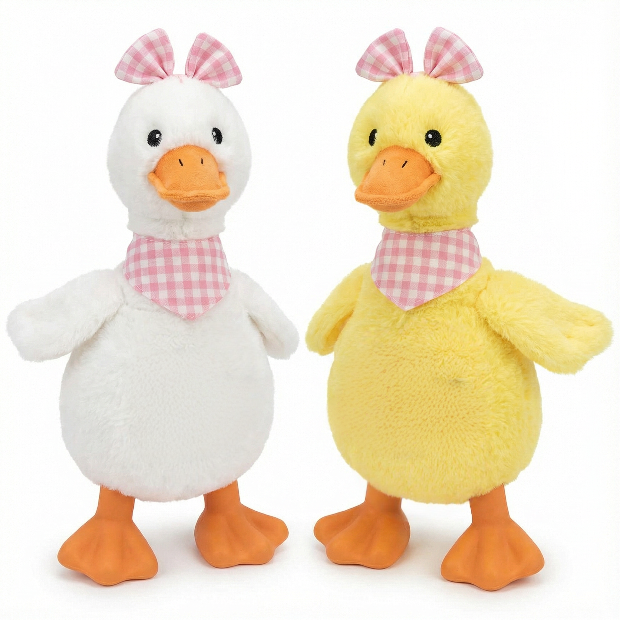 Plush Duck Dog Toy with Soft Fabric Body for Chewing, Cuddling and Interactive Play (Approx. 30 cm)
