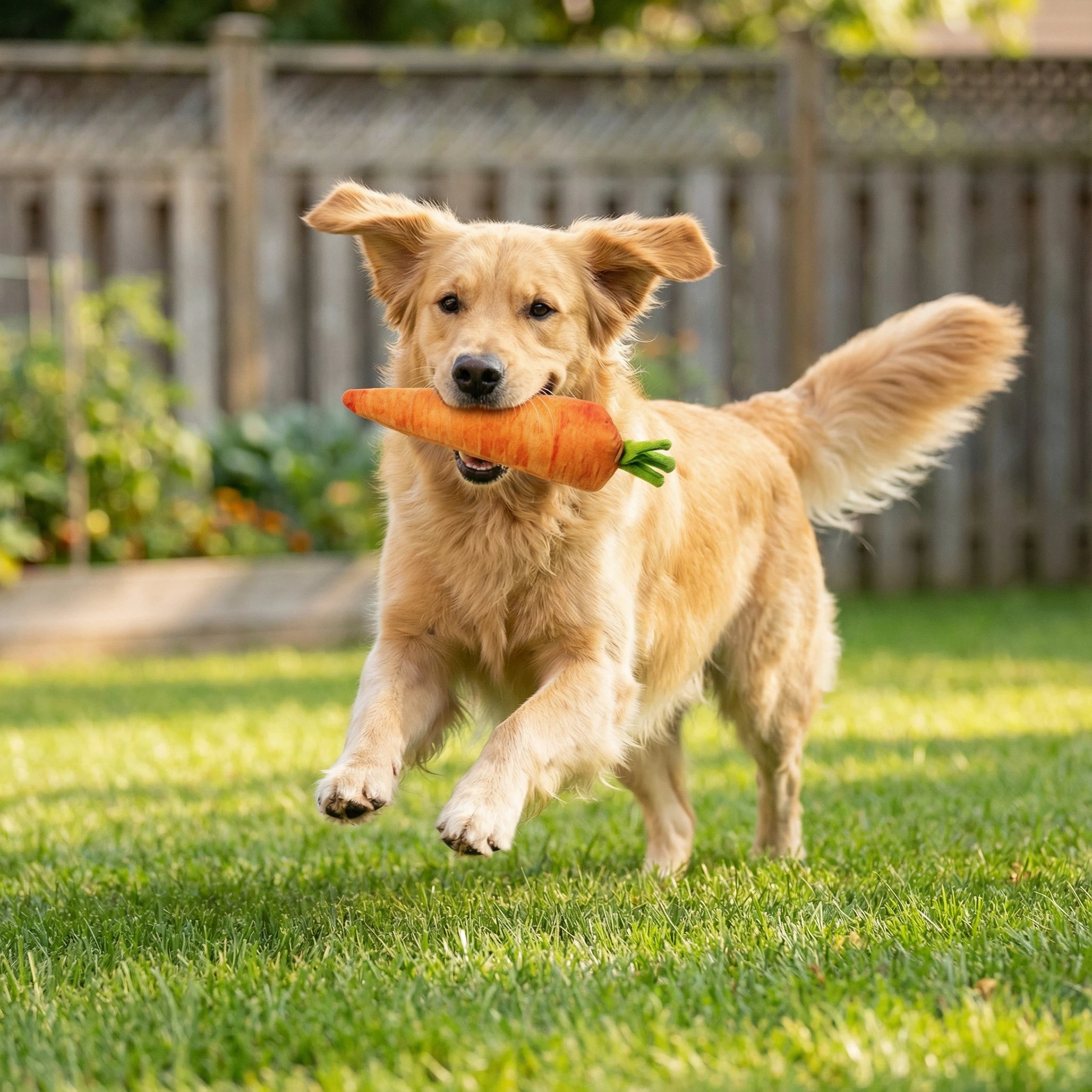 Plush Vegetable-Shaped Dog Toy for Chewing and Interactive Play – Carrot, Chinese Cabbage, Broccoli and Cucumber (Approx. 15 cm)