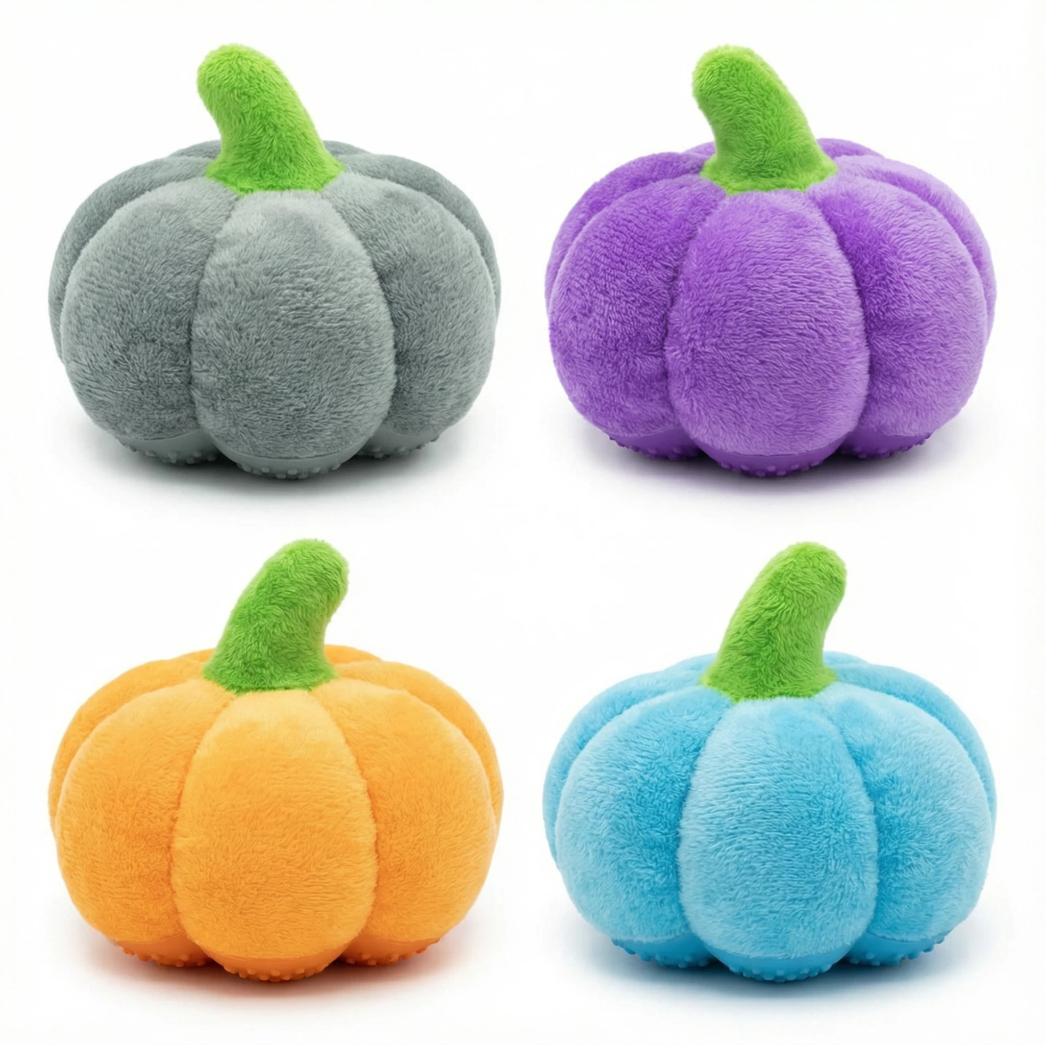 Plush Pumpkin Dog Toy with Soft Fabric for Chewing, Tossing and Interactive Play (Approx. 12–14 cm)