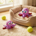Miękka zabawka dla psa Octopus z piszczałką – interaktywna zabawka do żucia i zabawy dla psów, 20 cm