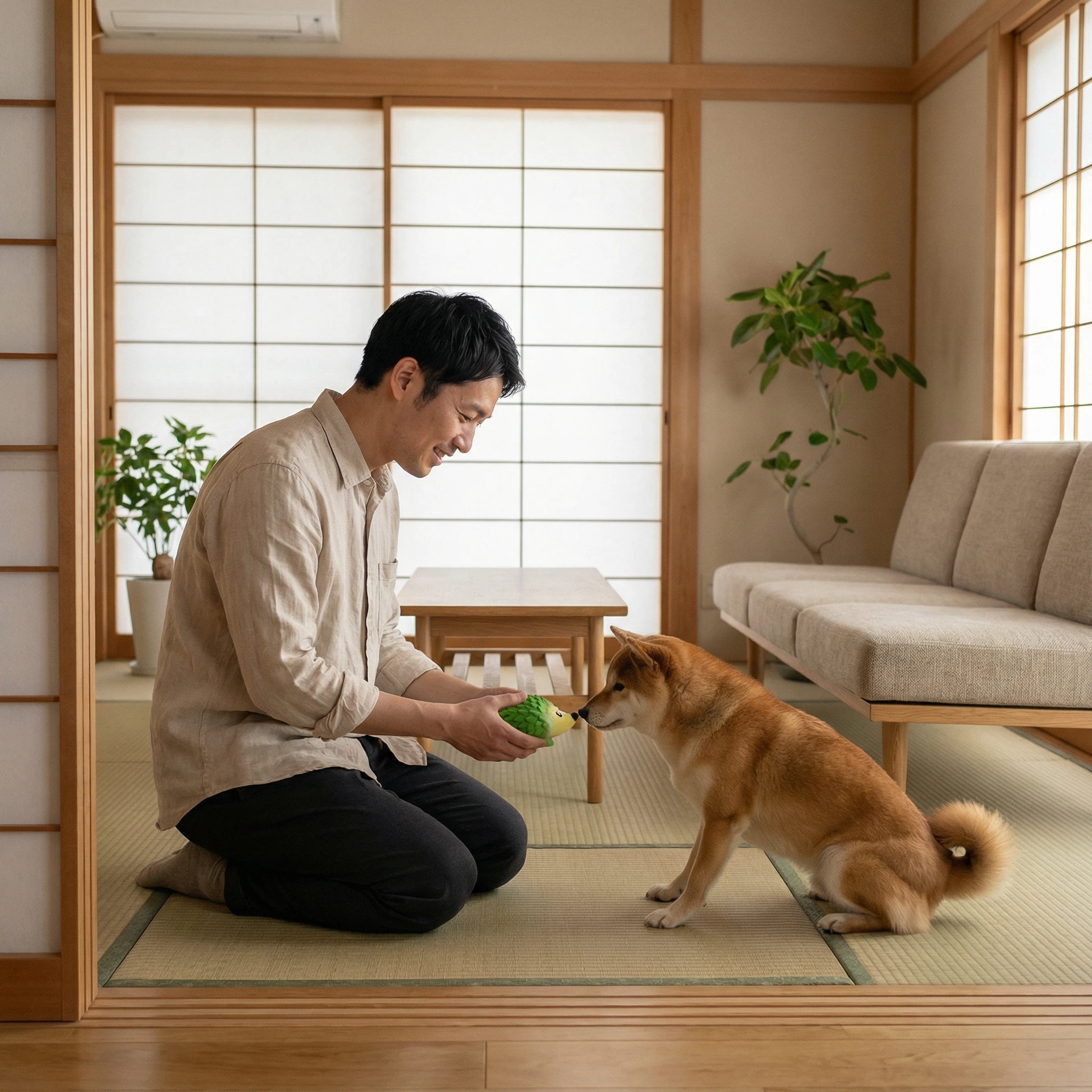 Hedgehog-Shaped Rubber Squeaky Pet Toy – Durable Chew Toy (13.5 × 7.5 cm)