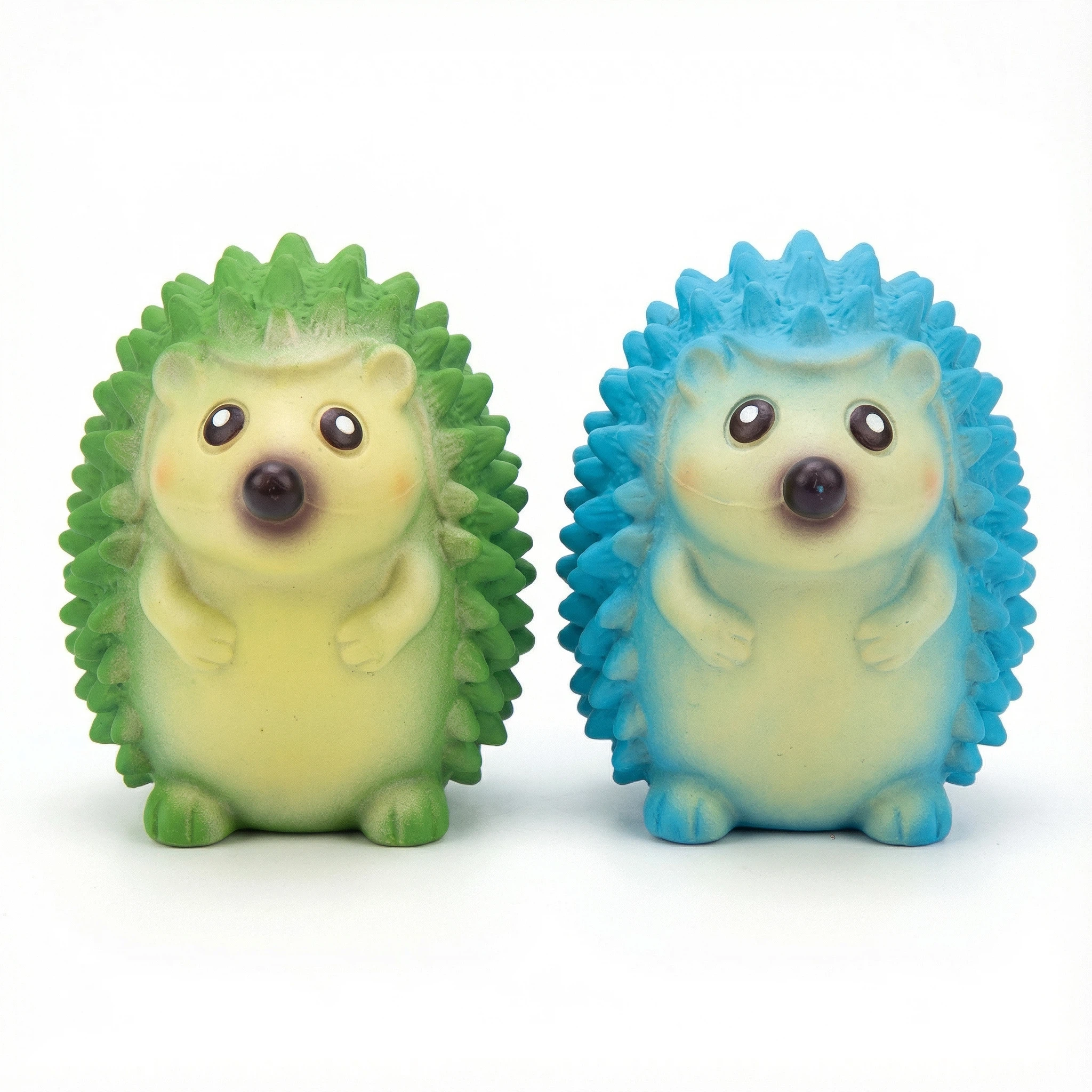 Hedgehog-Shaped Rubber Squeaky Pet Toy – Durable Chew Toy (13.5 × 7.5 cm)