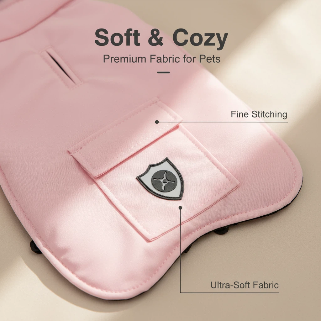 Warm Waterproof Dog Jacket with Harness – Winter Pet Coat (S–XL)