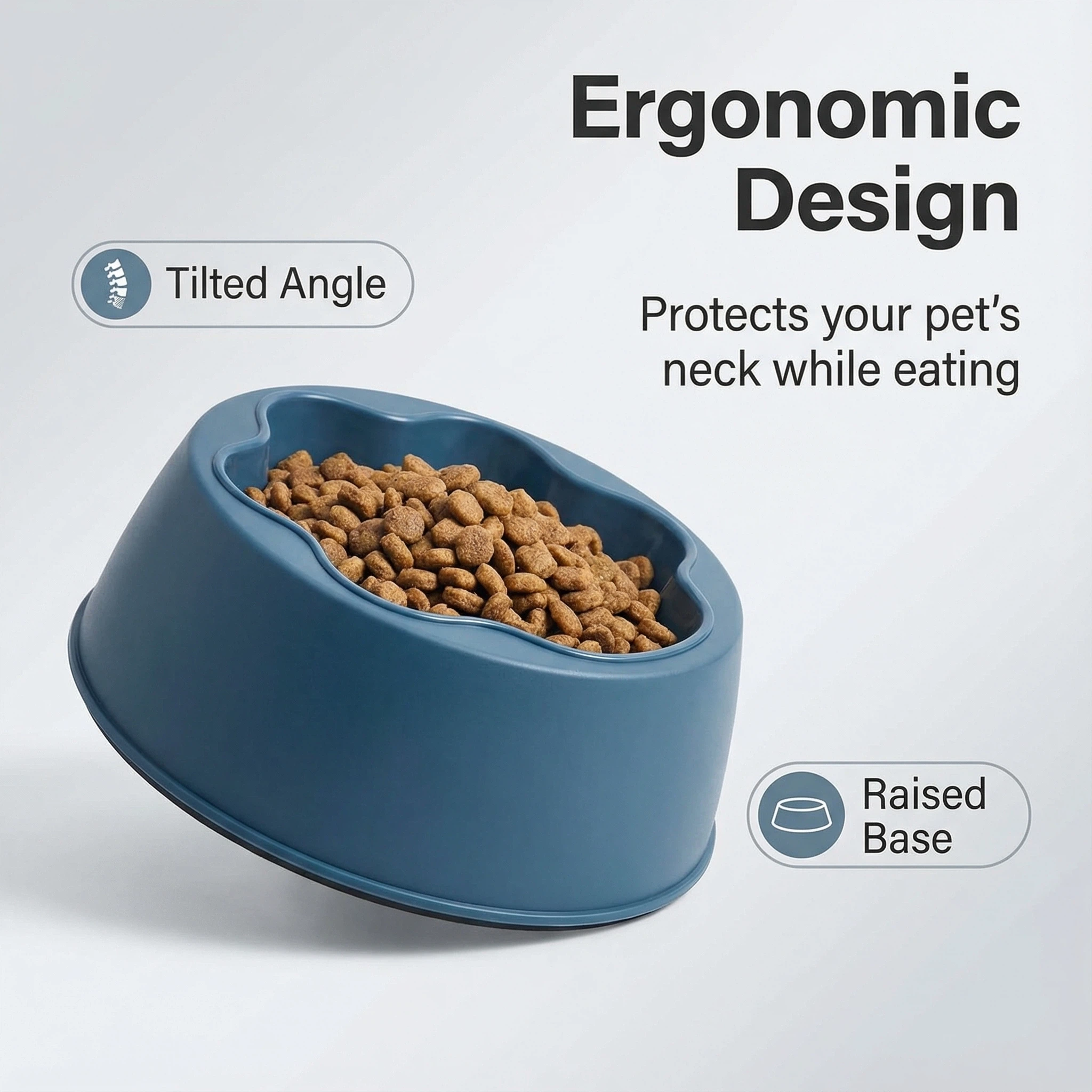 Flower Shape Pet Food Bowl – 17.8 cm