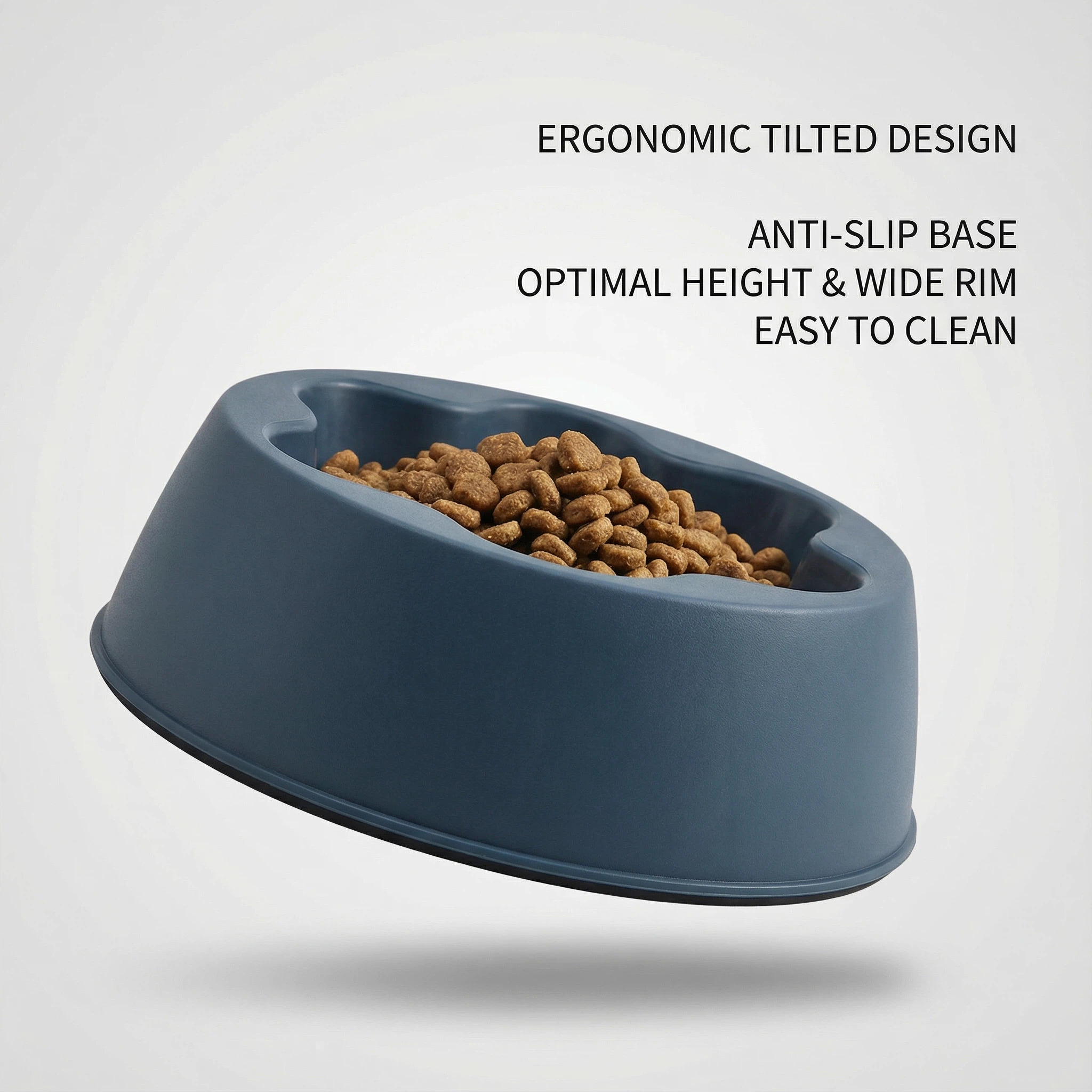 Pet Food Bowl with Flower Inner Design – 17.8 cm