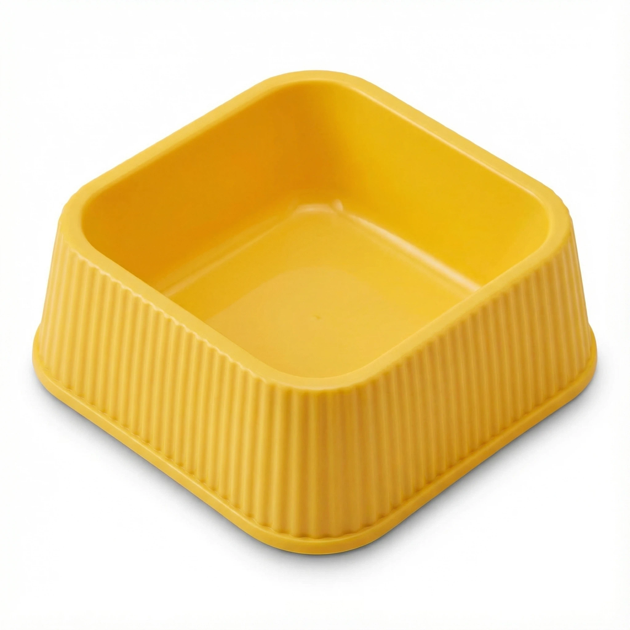 Square Pet Food Bowl – 17.5×17.5 cm