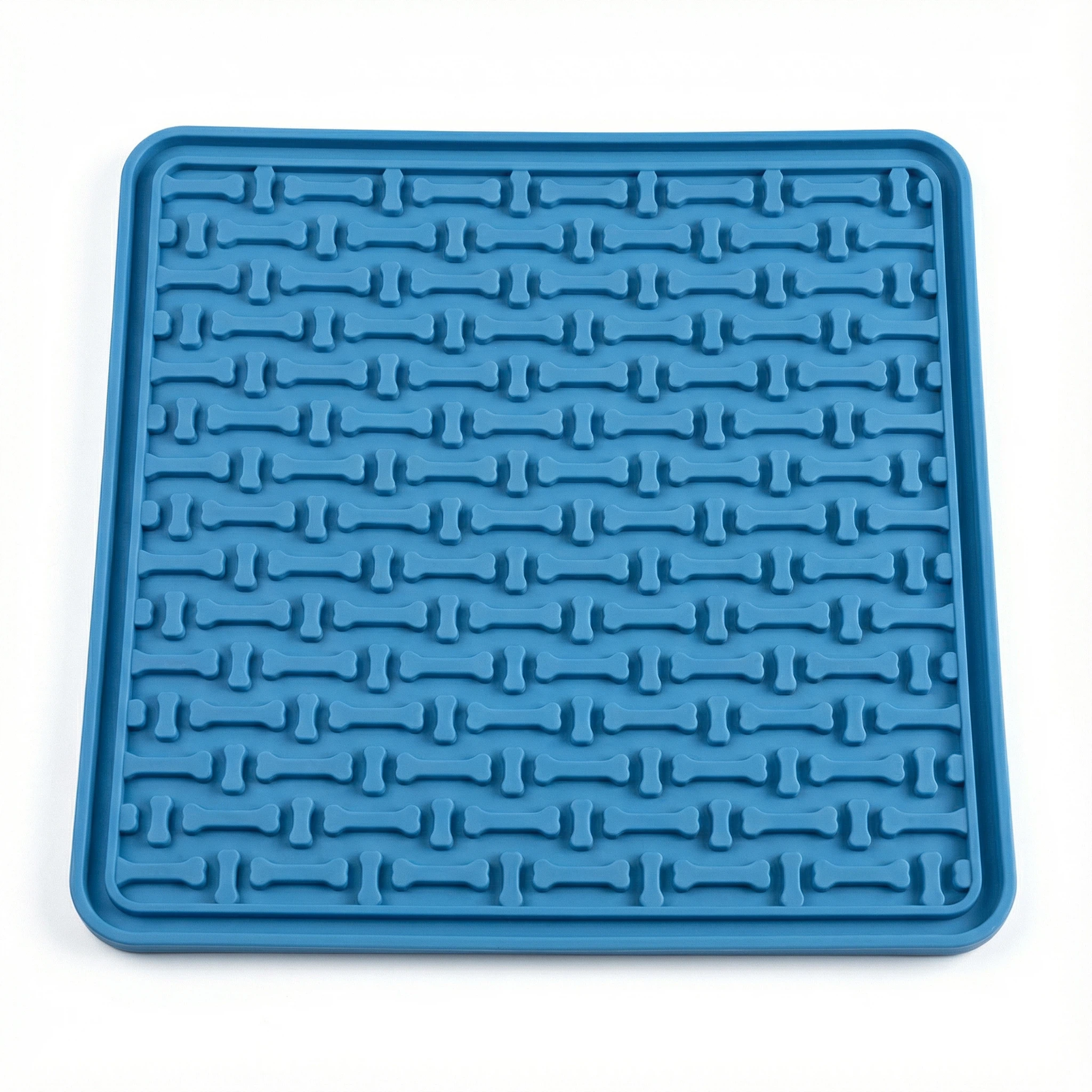 Square Anti-Slip Pet Feeding Mat for Bowls – 20 × 20 cm
