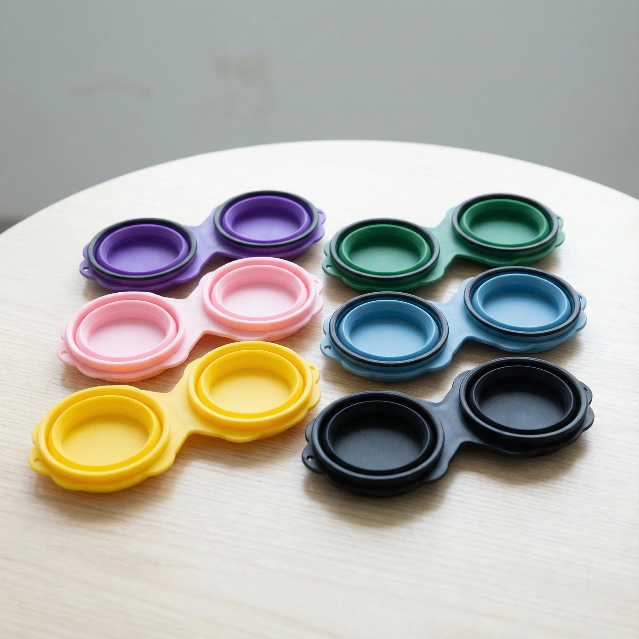 Double Collapsible Pet Travel Bowl – Food & Water Dish