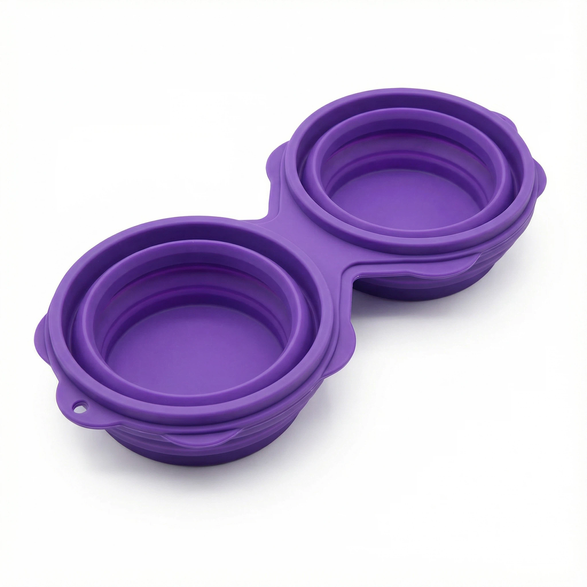 Double Collapsible Pet Travel Bowl – Food & Water Dish