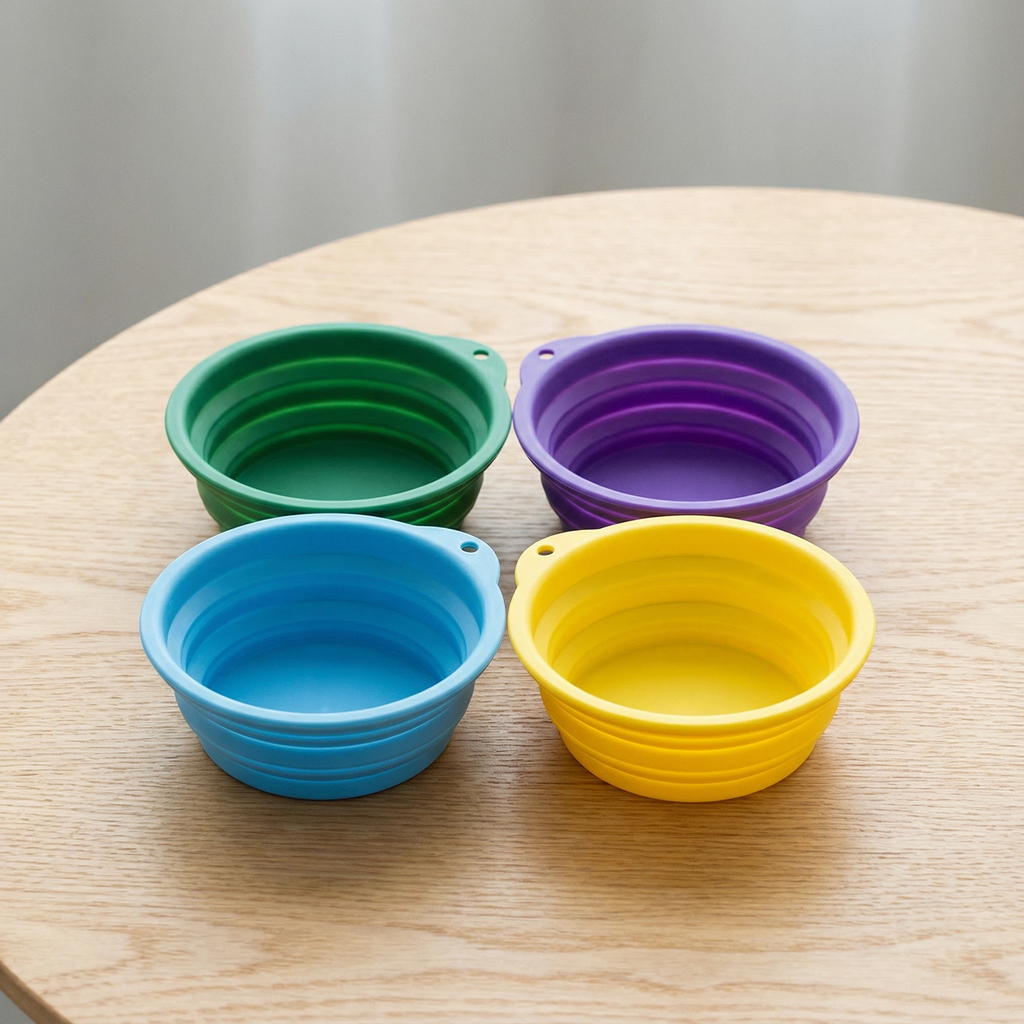 Collapsible Pet Travel Bowl – 6 cm Portable Food & Water Dish