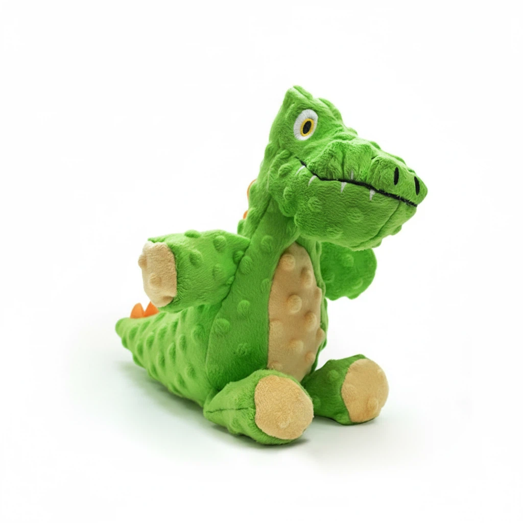 Plush Crocodile Dog Toy – Soft Interactive Pet Toy (28 × 26 cm)