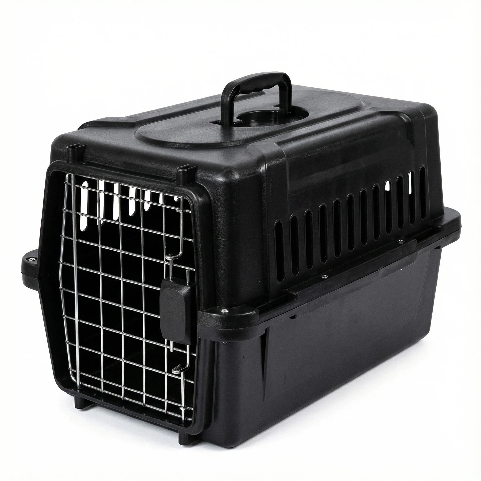 硬塑料宠物运输笼 – 犬猫安全旅行笼