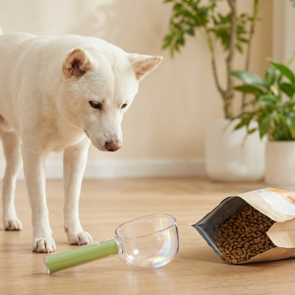 Pet Food Scoop with Clip – Sealing Dry Food Spoon