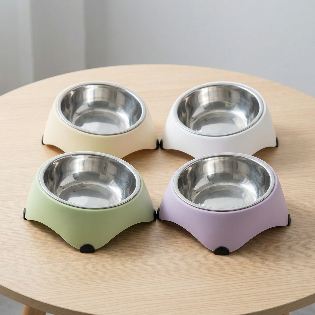 Non-Slip Stainless Steel Pet Food Bowl – 13.5 cm