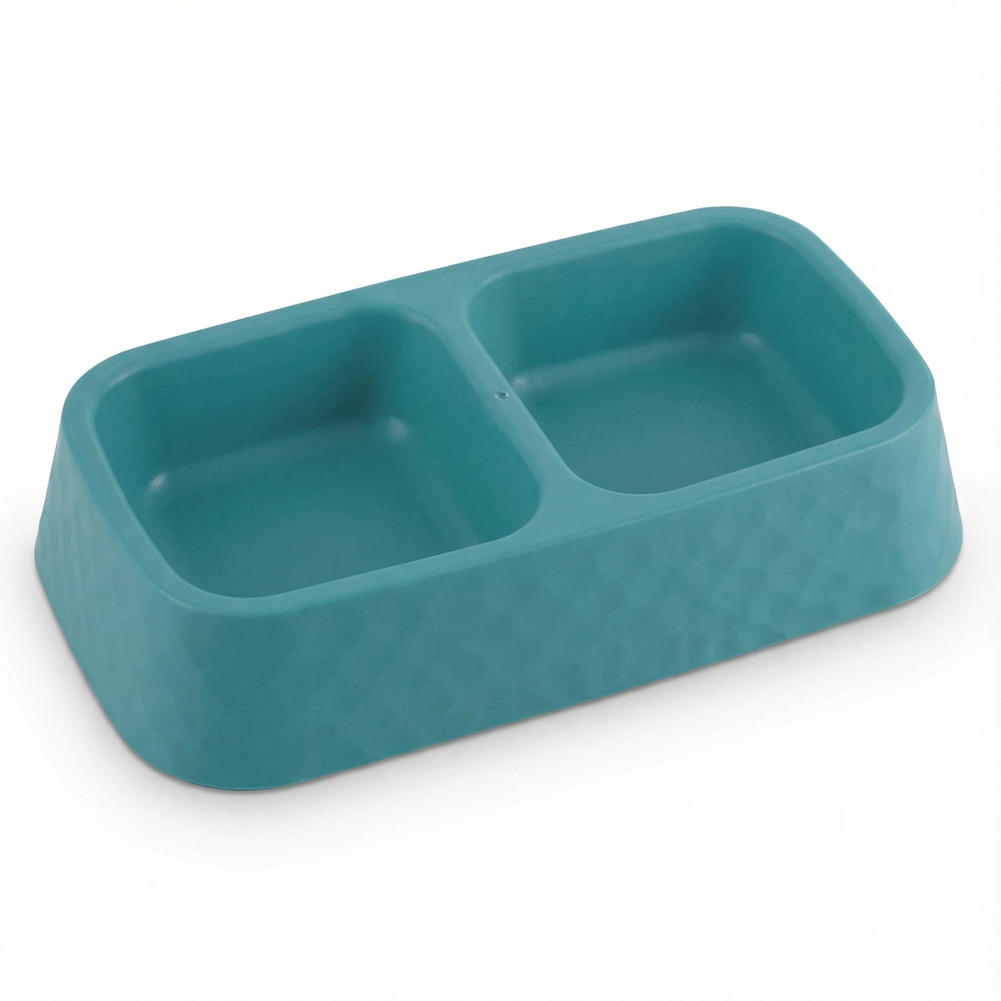 Rectangular Double Pet Food Bowl – 26.3×15.1 cm