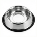 Stainless Steel Pet Food Bowl with Non-Slip Base