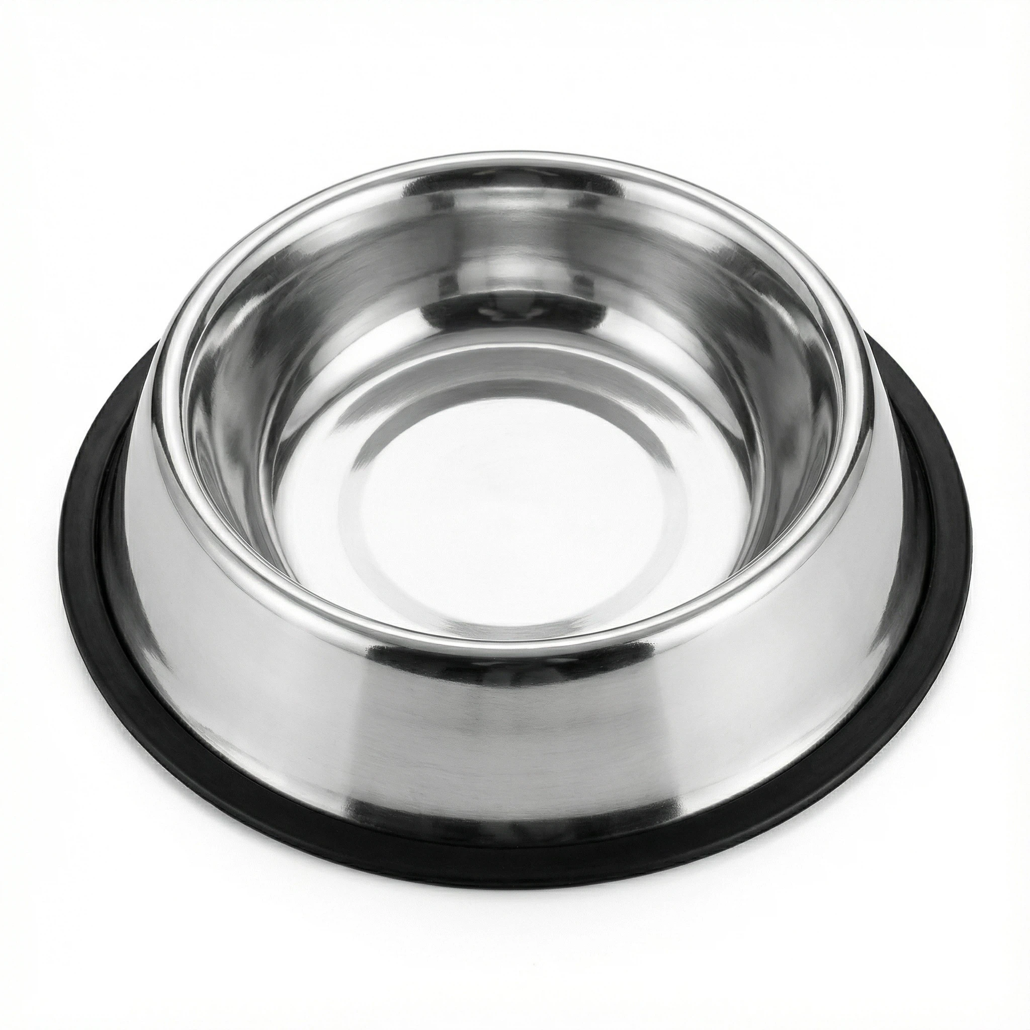 Stainless Steel Pet Food Bowl with Non-Slip Base