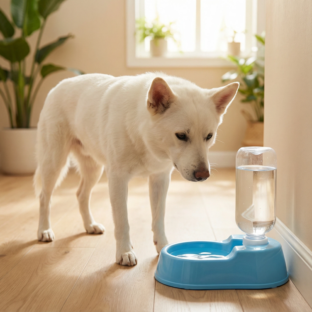 Pet Water Dispenser with Bottle – 350ml Drinking Fountain
