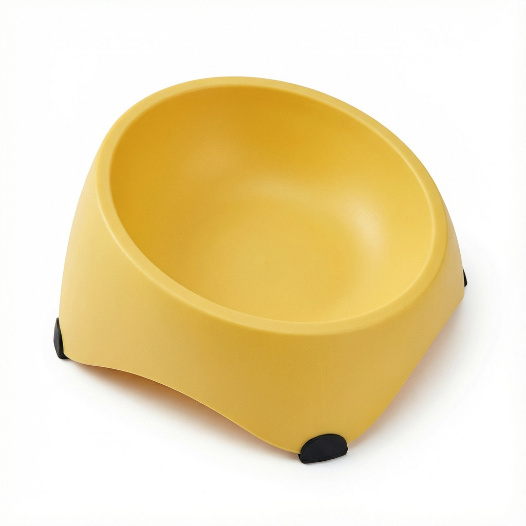 Non-Slip Pet Food Bowl with Stainless Steel Insert – 13.5 cm  （可爱风备选：