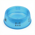 Plastic Pet Food Bowl with Cute Print – Food & Water Bowl for Dogs & Cats