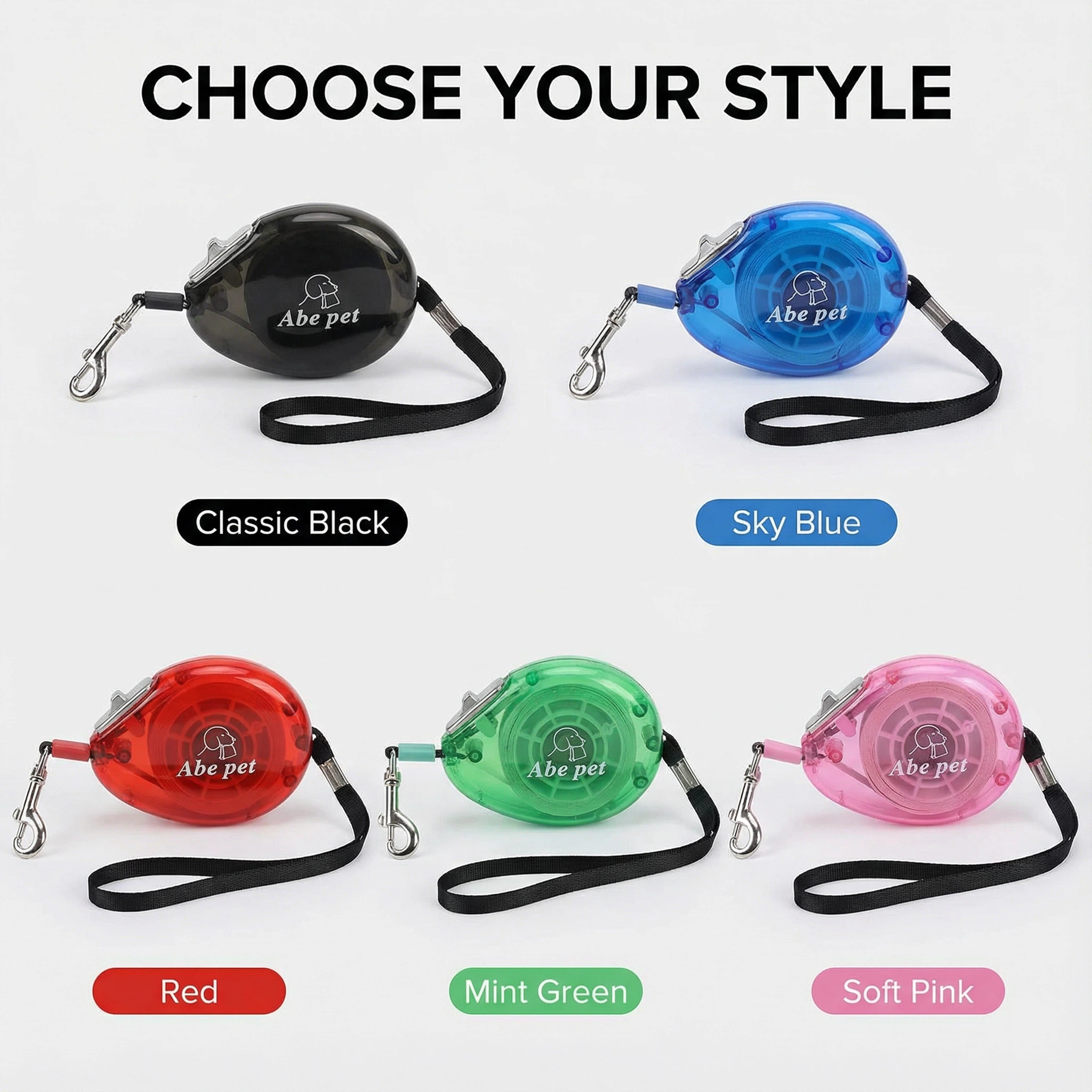 Retractable Pet Leash 2.5M