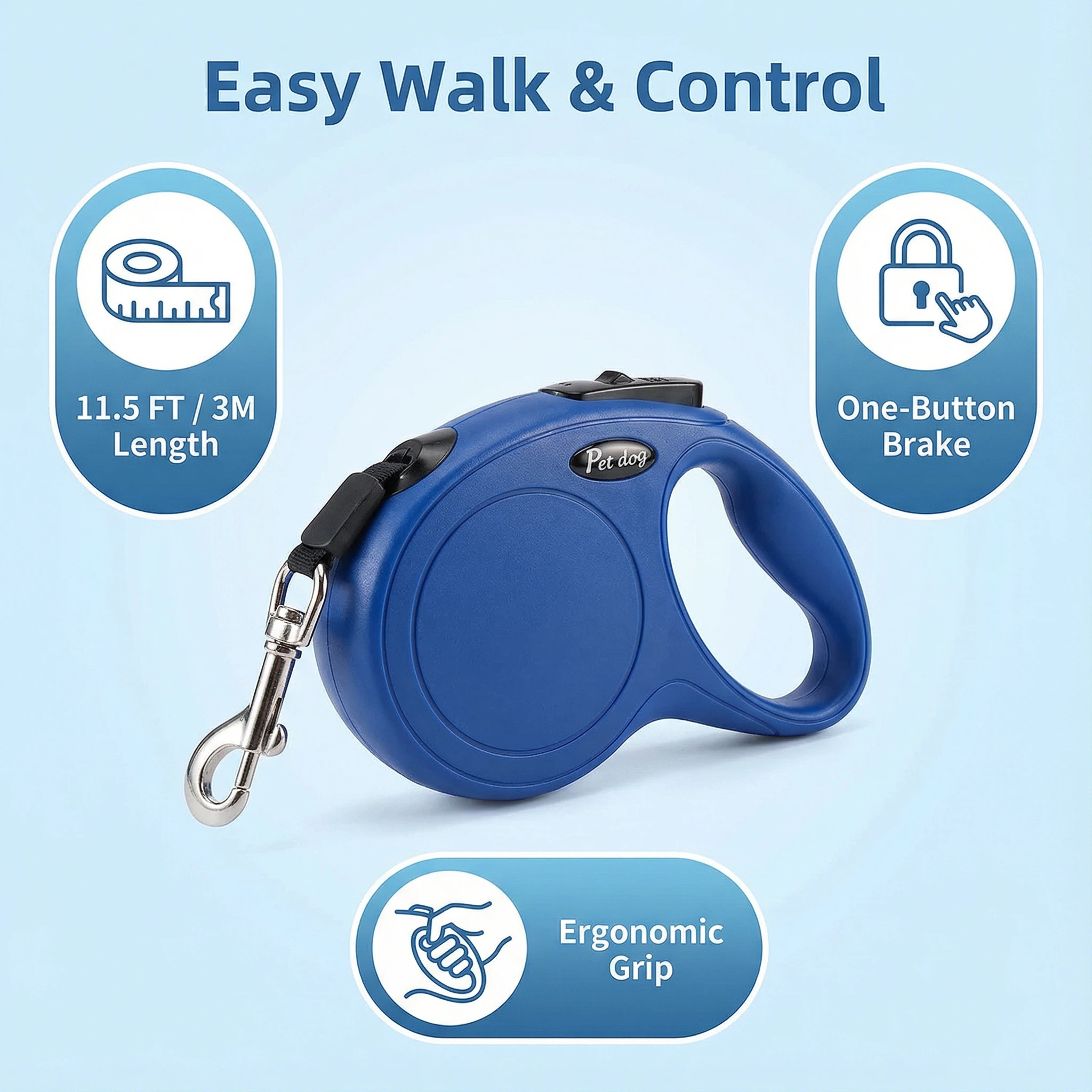 3米/5米可伸缩宠物牵引绳