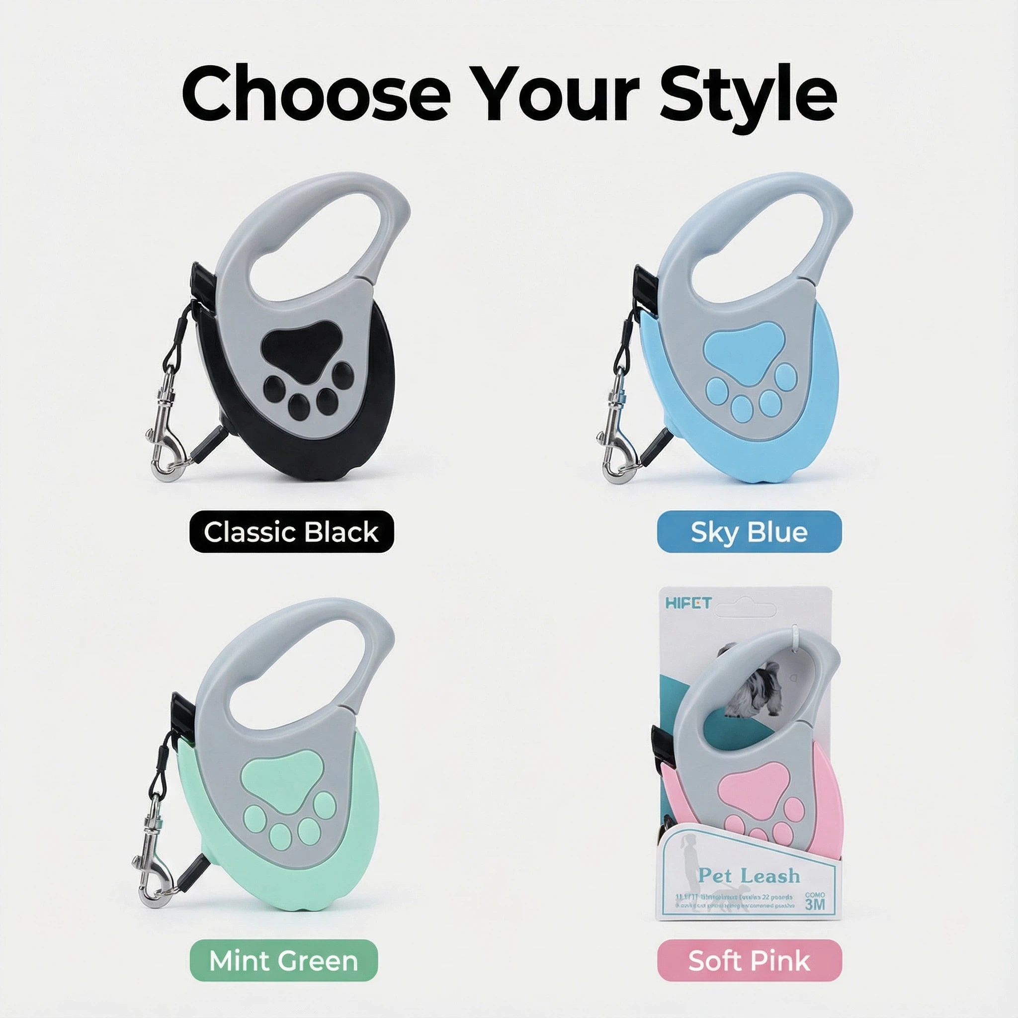 3/5米可伸缩宠物牵引绳