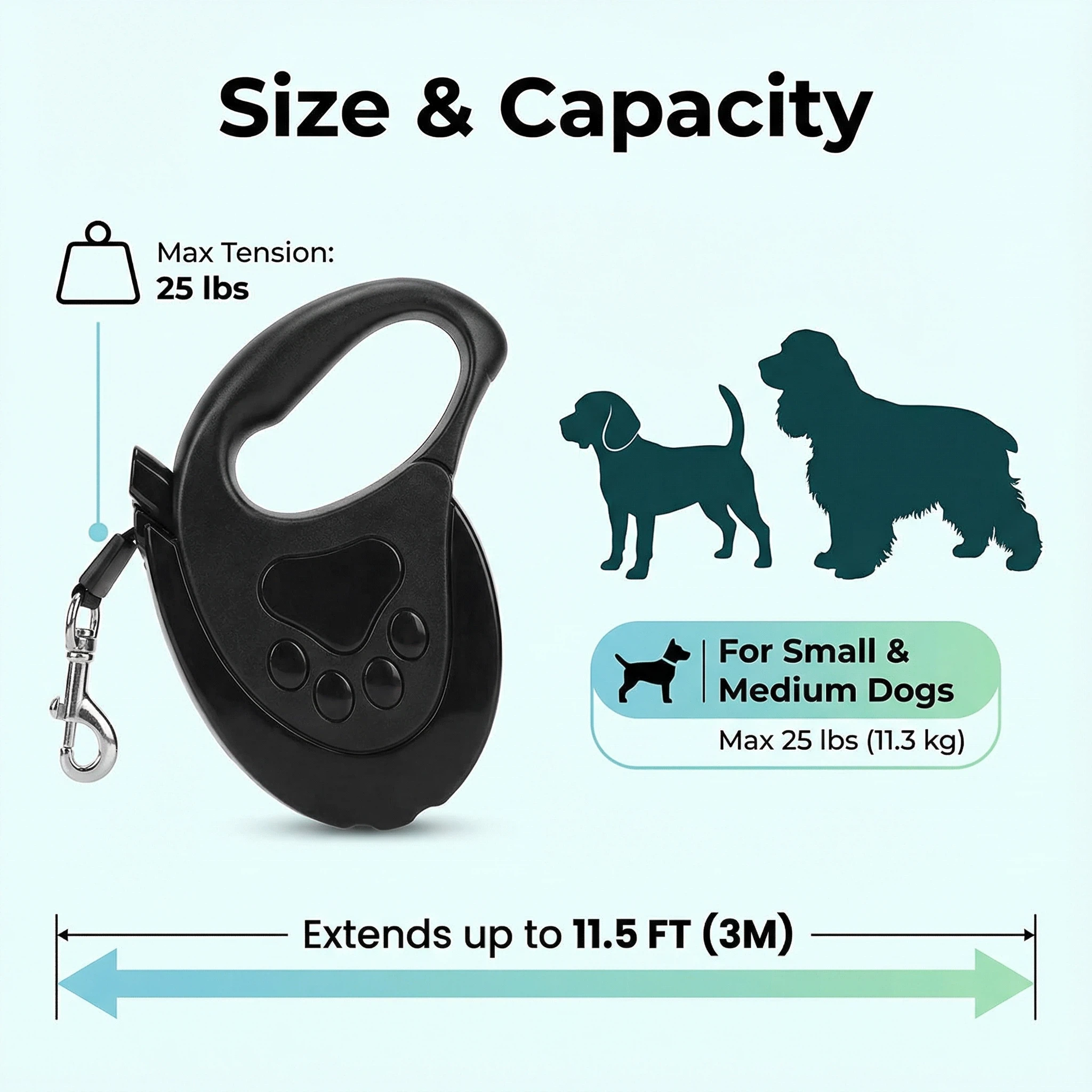 3/5米可伸缩宠物牵引绳