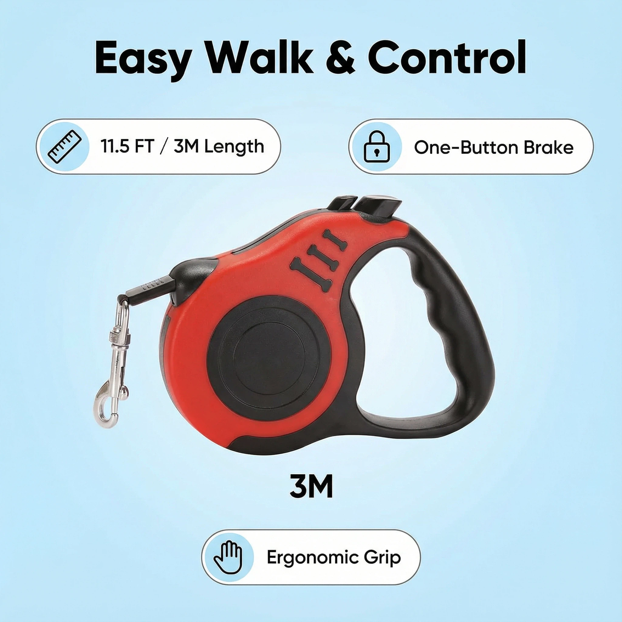 Retractable Pet Leash 3M/5M