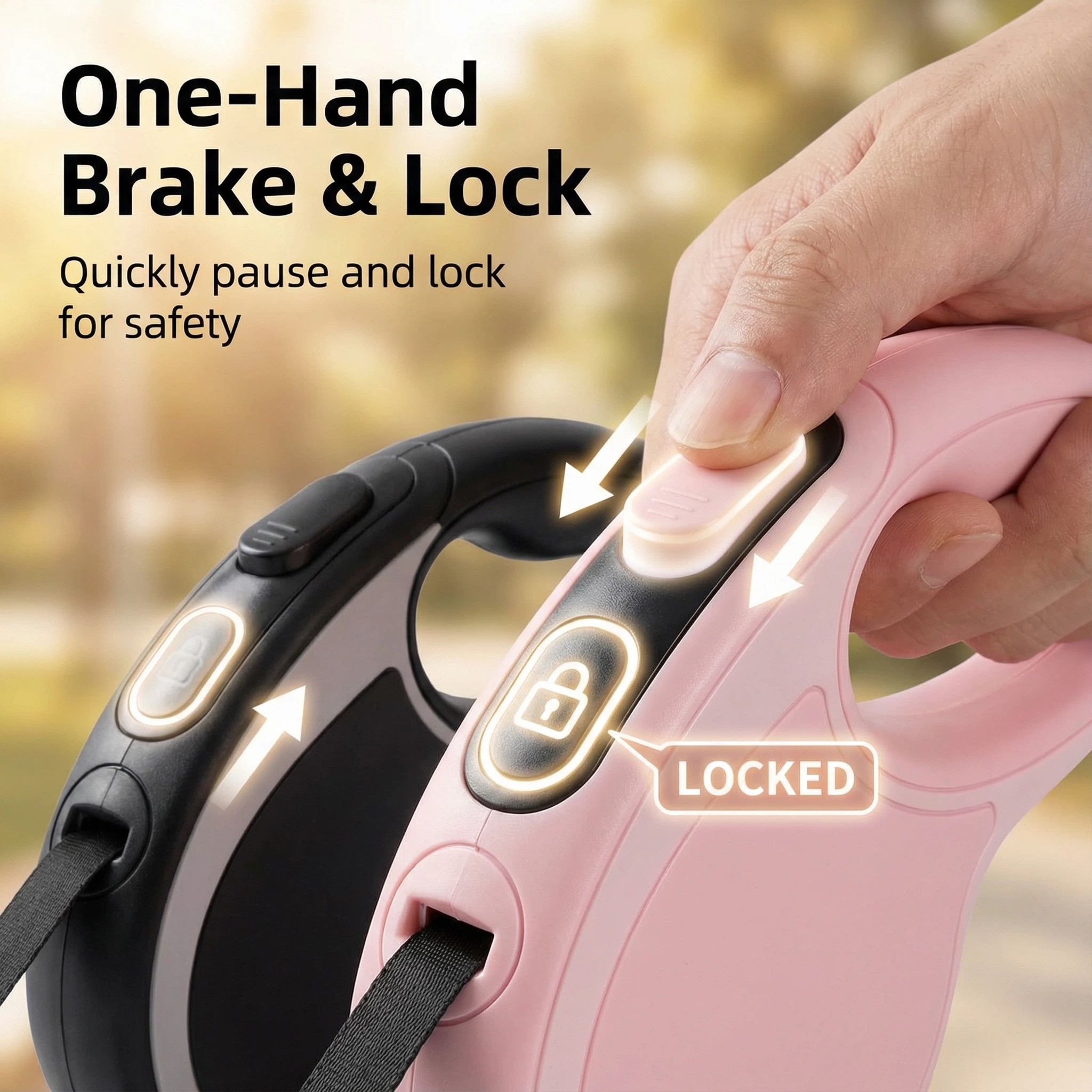 3米/5米可伸缩宠物牵引绳