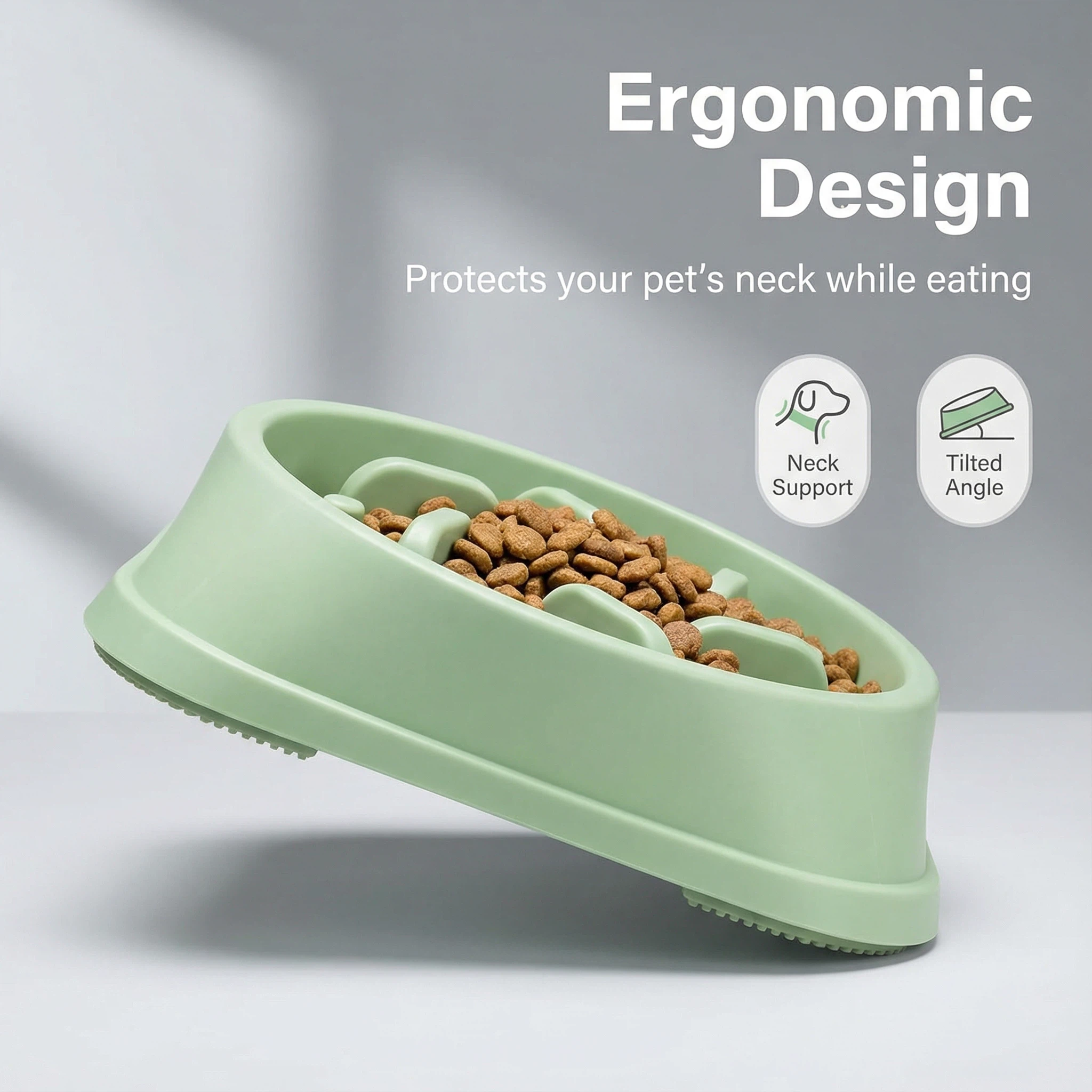 Slow Feeder Pet Bowl – Anti-Choking Design